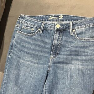 Seven7 Women's Classic Denim Straight Leg Jeans